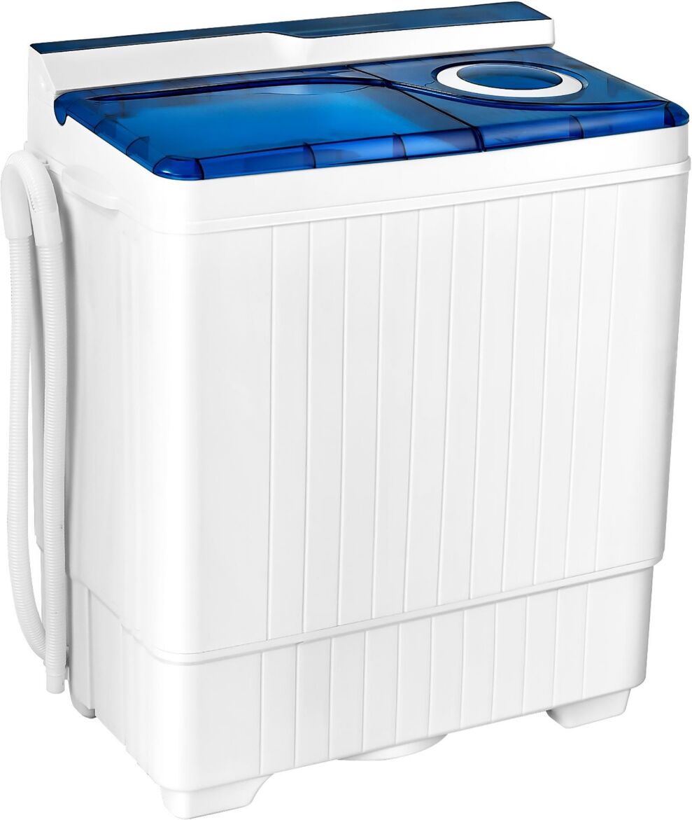 Costway 26lbs Portable Semi-automatic Washing Machine - Blue