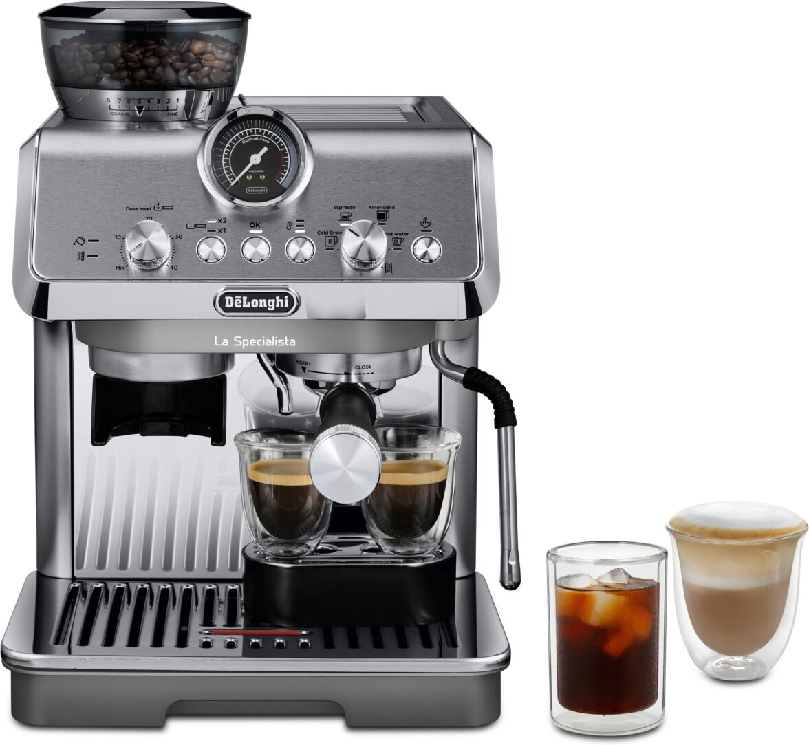 DeLonghi Specialista Arte Evo Espresso Machine with Cold Brew - Stainless Steel