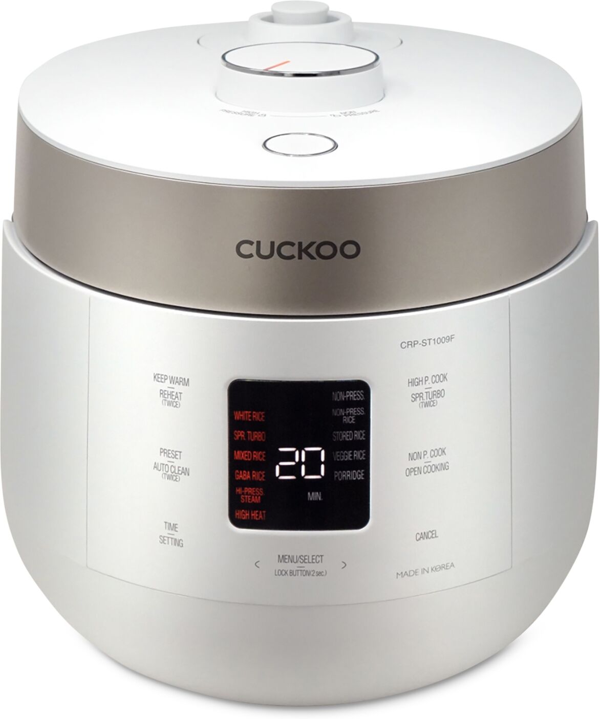 Cuckoo 10-Cup Electric Rice Cooker - White