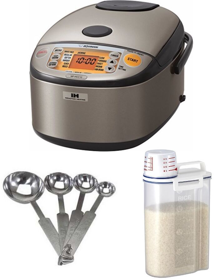 Zojirushi 5.5-Cup Induction Heating System Rice Cooker/warmer And Accessories - Silver