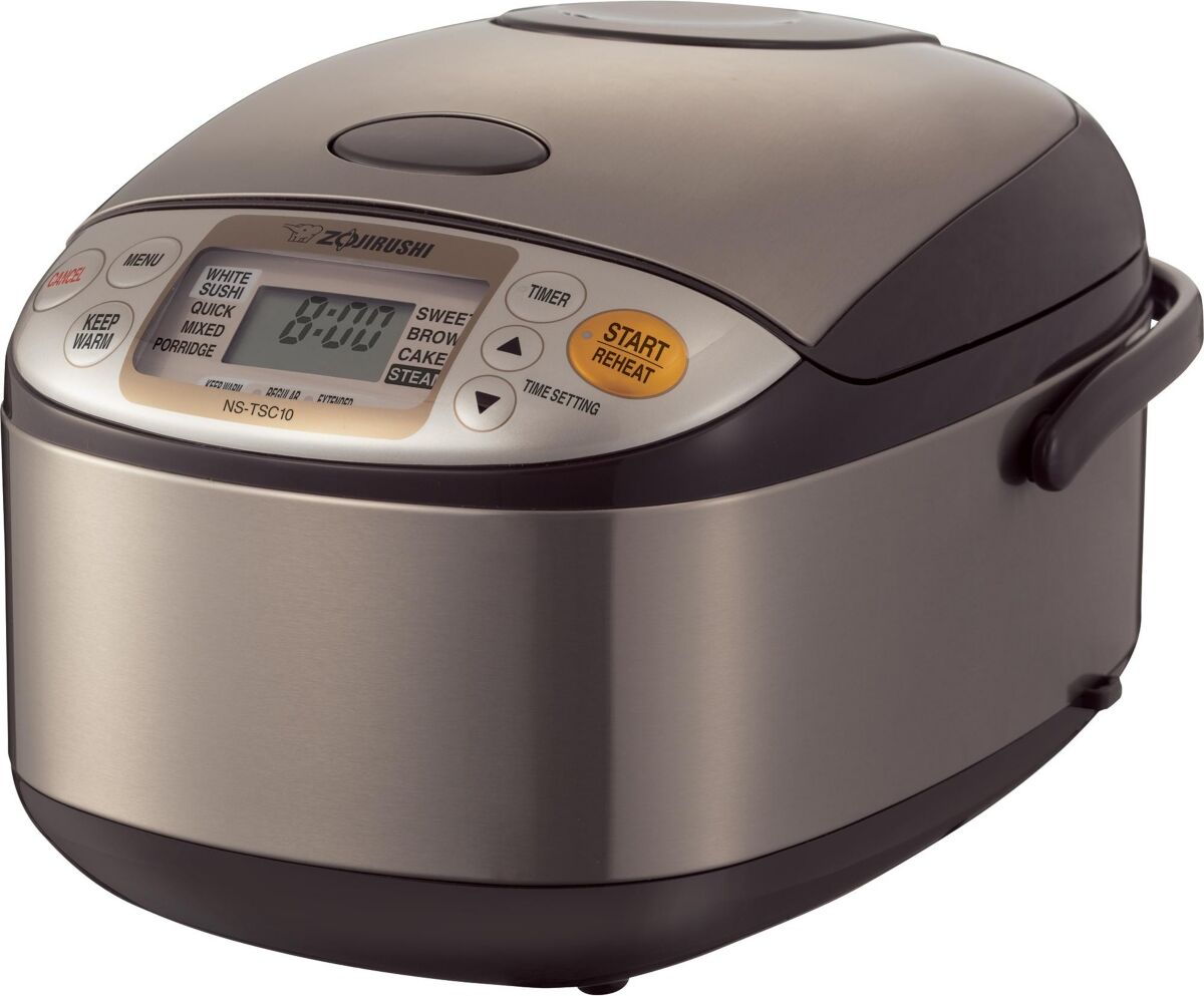 Zojirushi Ns-TSC10XJ 5.5 Cups Micom Rice Cooker and Warmer - Stainless Brown