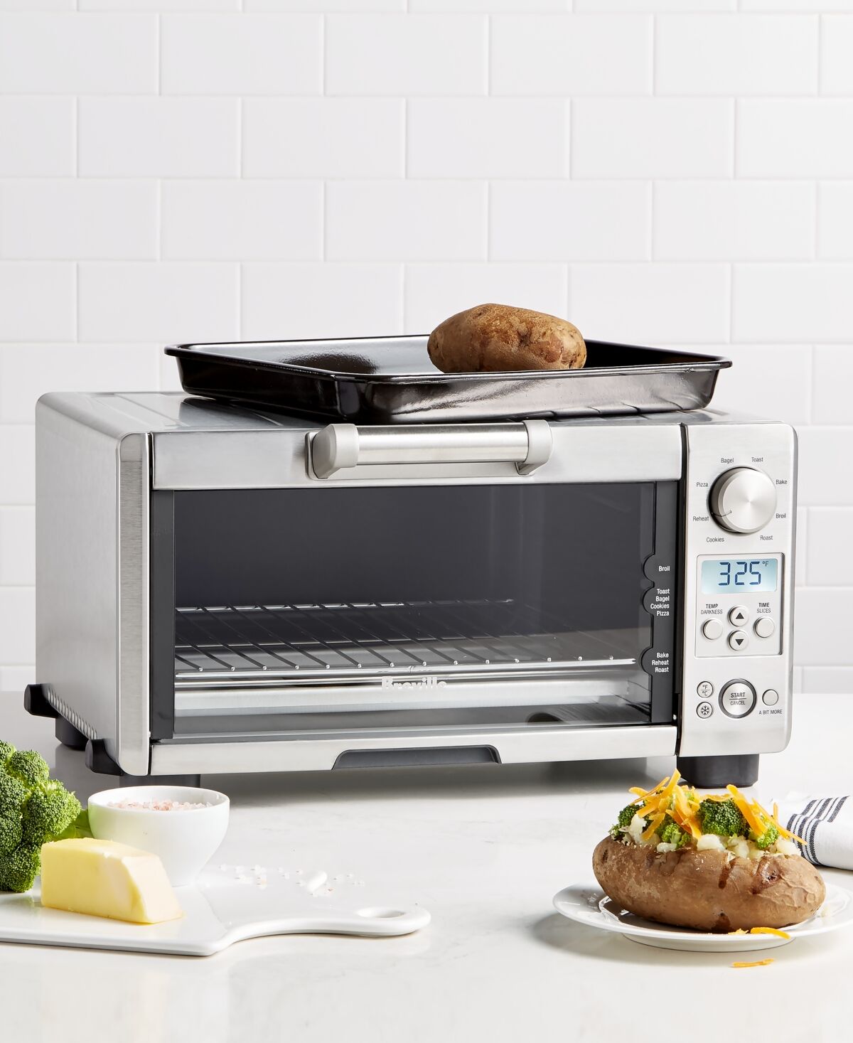 Breville BOV450XL Toaster Oven, The Mini Smart Oven with 8 Preset Functions