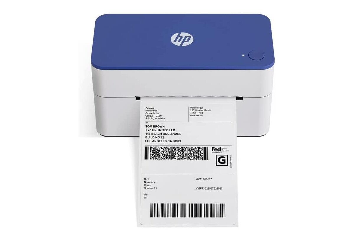 HP Direct Thermal Label Printer KE103 Usb, Shipping, Barcode, & More - White