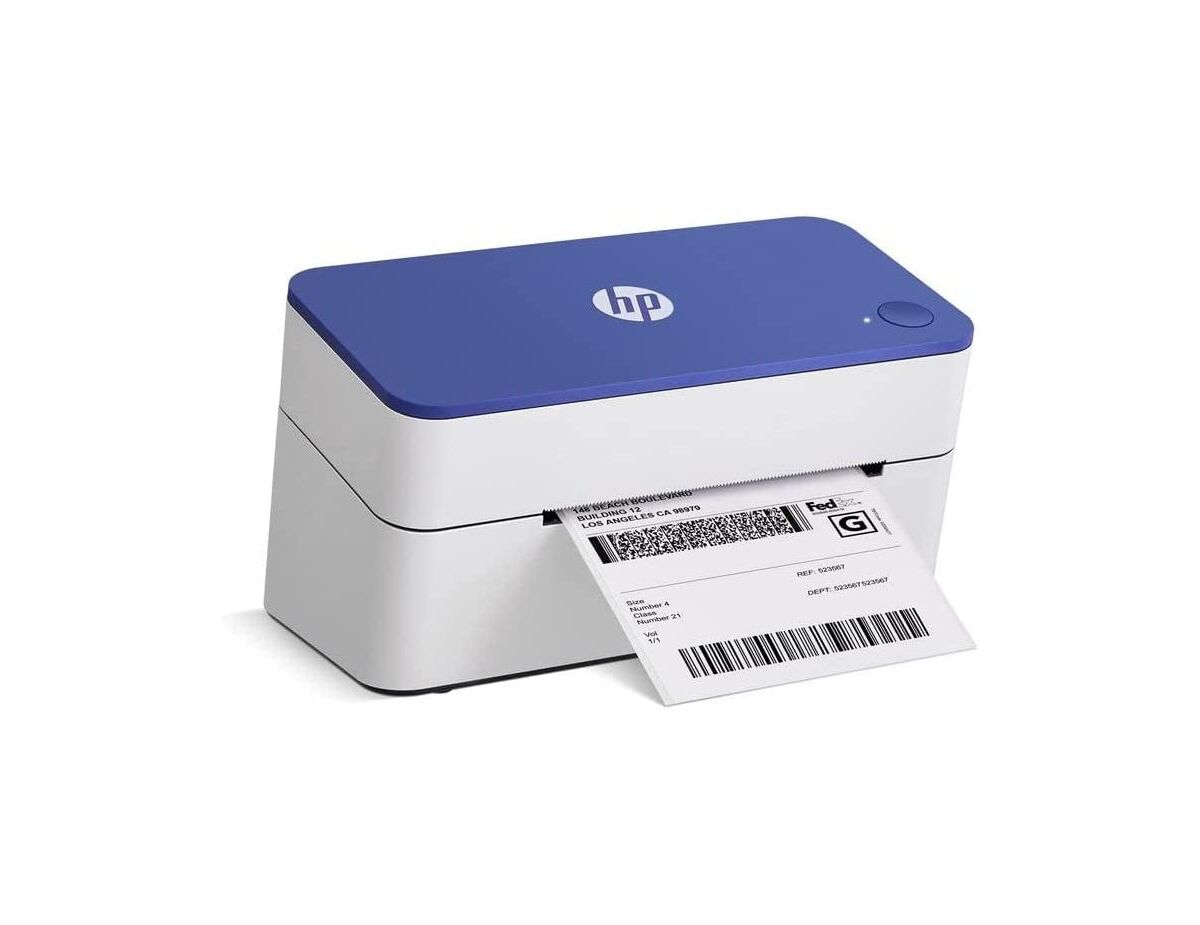 HP Direct Thermal Label Printer KE100 Usb, Shipping, Barcode, & More - White