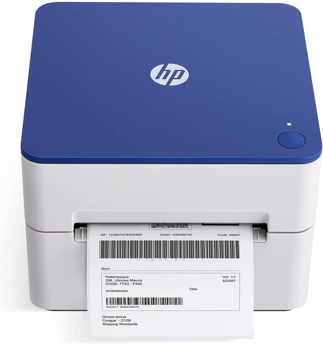 HP Direct Thermal Label Printer KE200 Usb, Shipping, Barcode, More - White