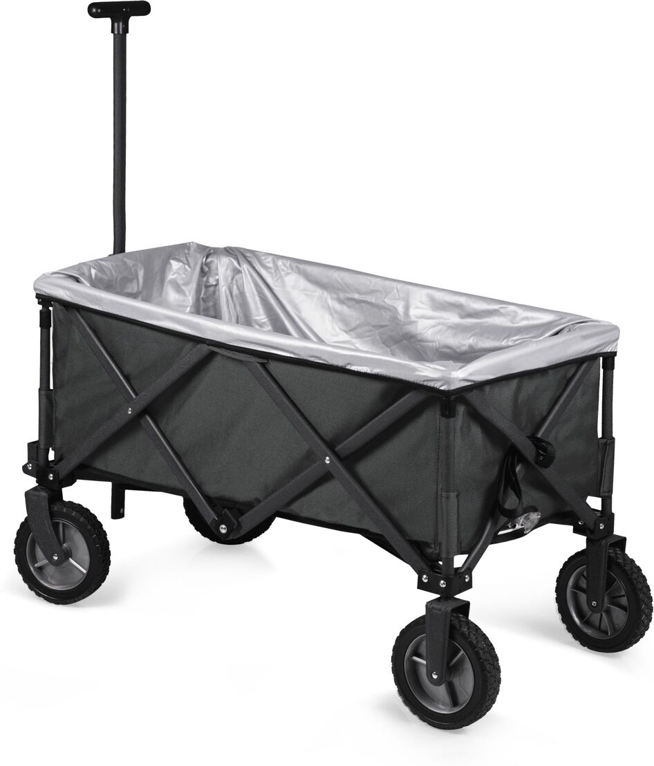 Oniva by Picnic Time Adventure Wagon Elite Portable Utility Wagon with Table & Liner - Grey