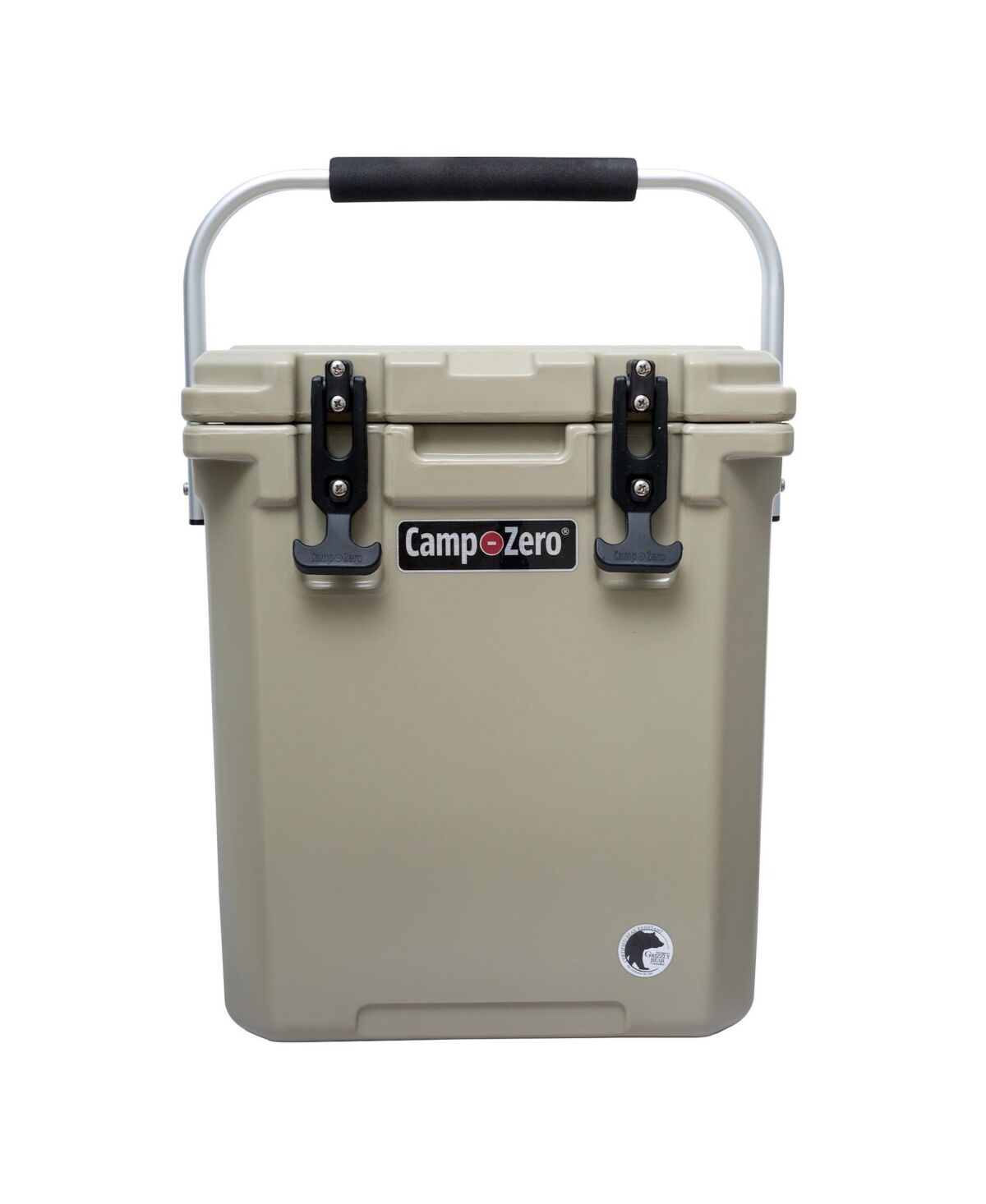 Camp-zero 16 Tall   16.9 Qt. Premium Cooler with 2 Molded-In Cup Holders and Folding Aluminum Comfort Grip Handle   Sky Blue - Beige