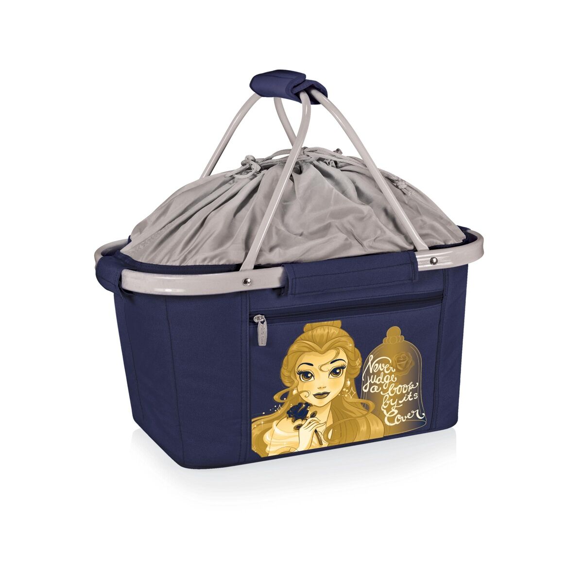 Oniva by Picnic Time Disney's Beauty and the Beast Metro Basket Collapsible Cooler Tote - Navy