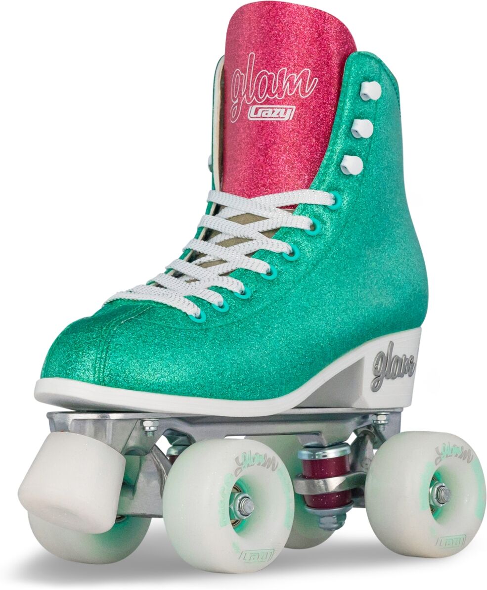 Crazy Skates Glam Adjustable Roller Skates For Women And Girls - Adjusts To Fit 4 Sizes - Green