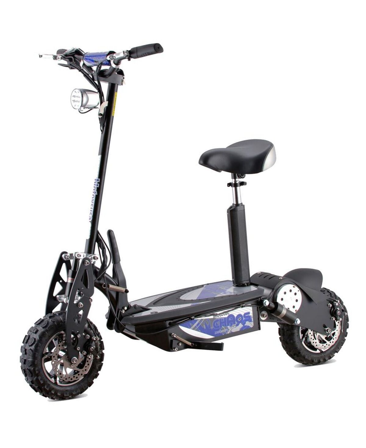 Mototec Chaos 2000W 60V Lithium Electric Scooter - Black