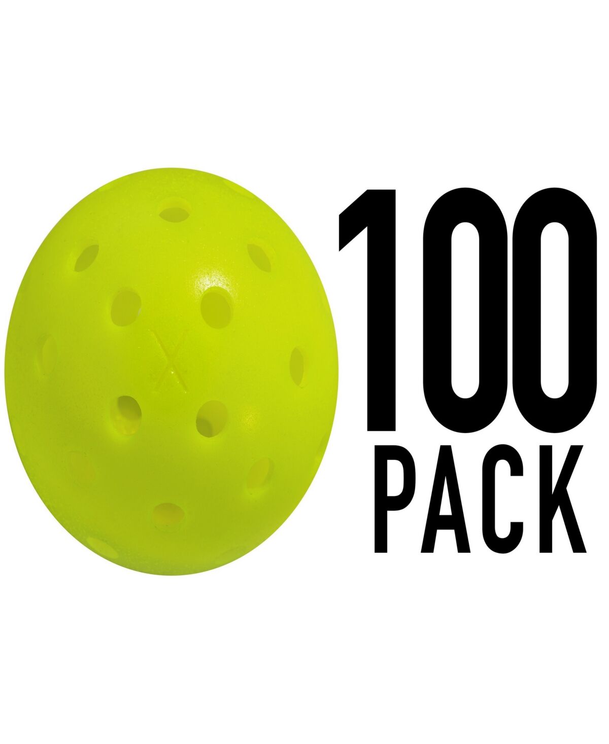 Franklin Sports X-40 Performance Outdoor Pickleballs - United Stes - Uspa Approved (100 Pack) - Yellow