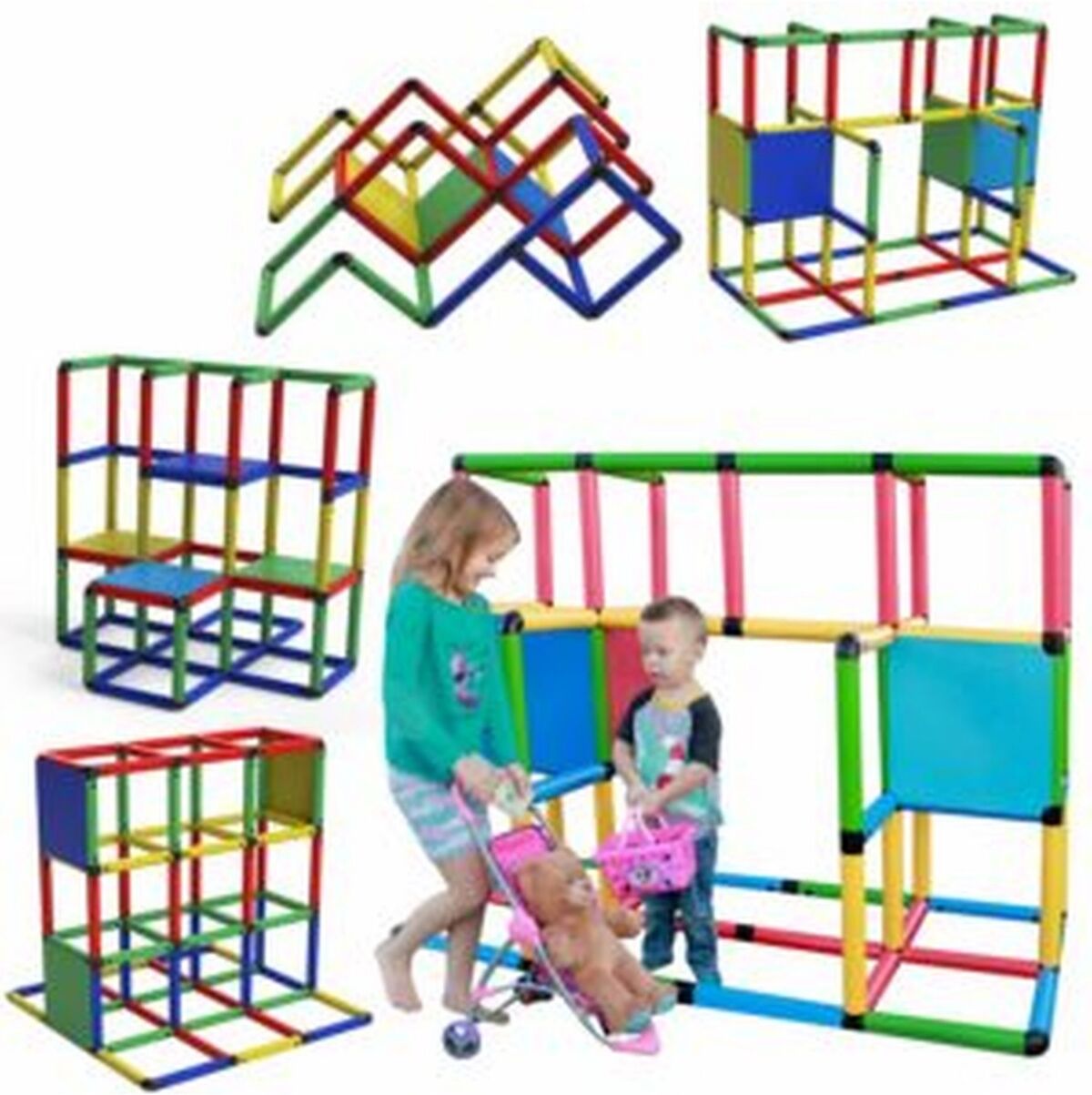 Funphix Classic Construction Toy Set, 316 Pieces - Multi