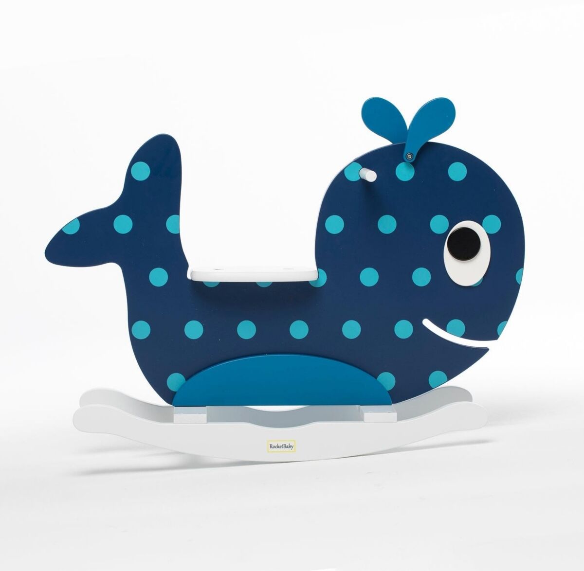 Rocketbaby Toddler's Rocking Toy Gigio the big Whale - Dark Blue