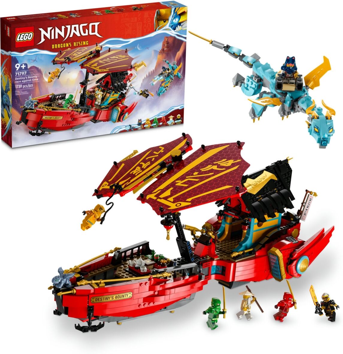 Lego Ninjago 71797 Destiny's Bounty Race Against Time Toy Building Set - Multicolor