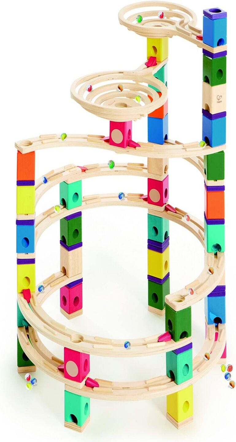 Hape The Cyclone Quadrilla Marble Run Construction - Multi