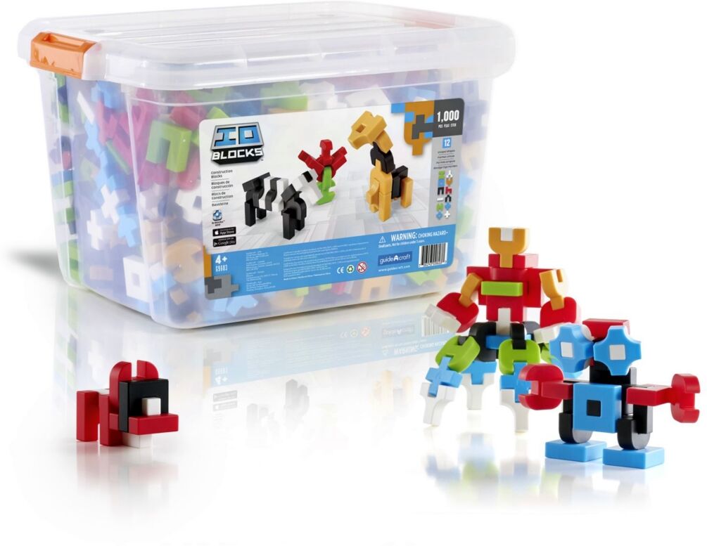 Guidecraft, Inc Guidecraft Io Blocks - 1000 Pieces Education Set - Multi-Color