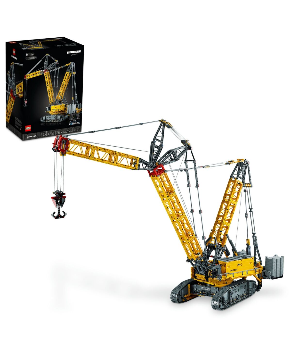 Lego Technic 42146 Liebherr Crawler Crane Lr 13000 Toy Building Set - Multicolor