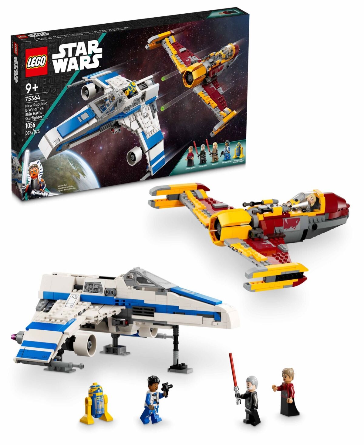 Lego Star Wars 75364 New Republic E-Wing vs. Shin Hati's Starfighter Toy Building Set - Multicolor