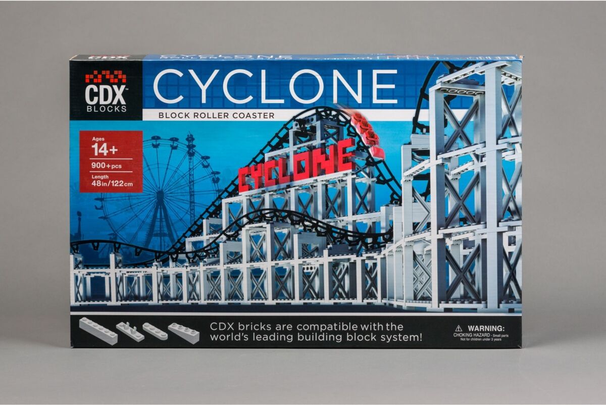 Coaster Dynamix Cdx Blocks Brick Construction Cyclone Roller Coaster Building Set - Multi