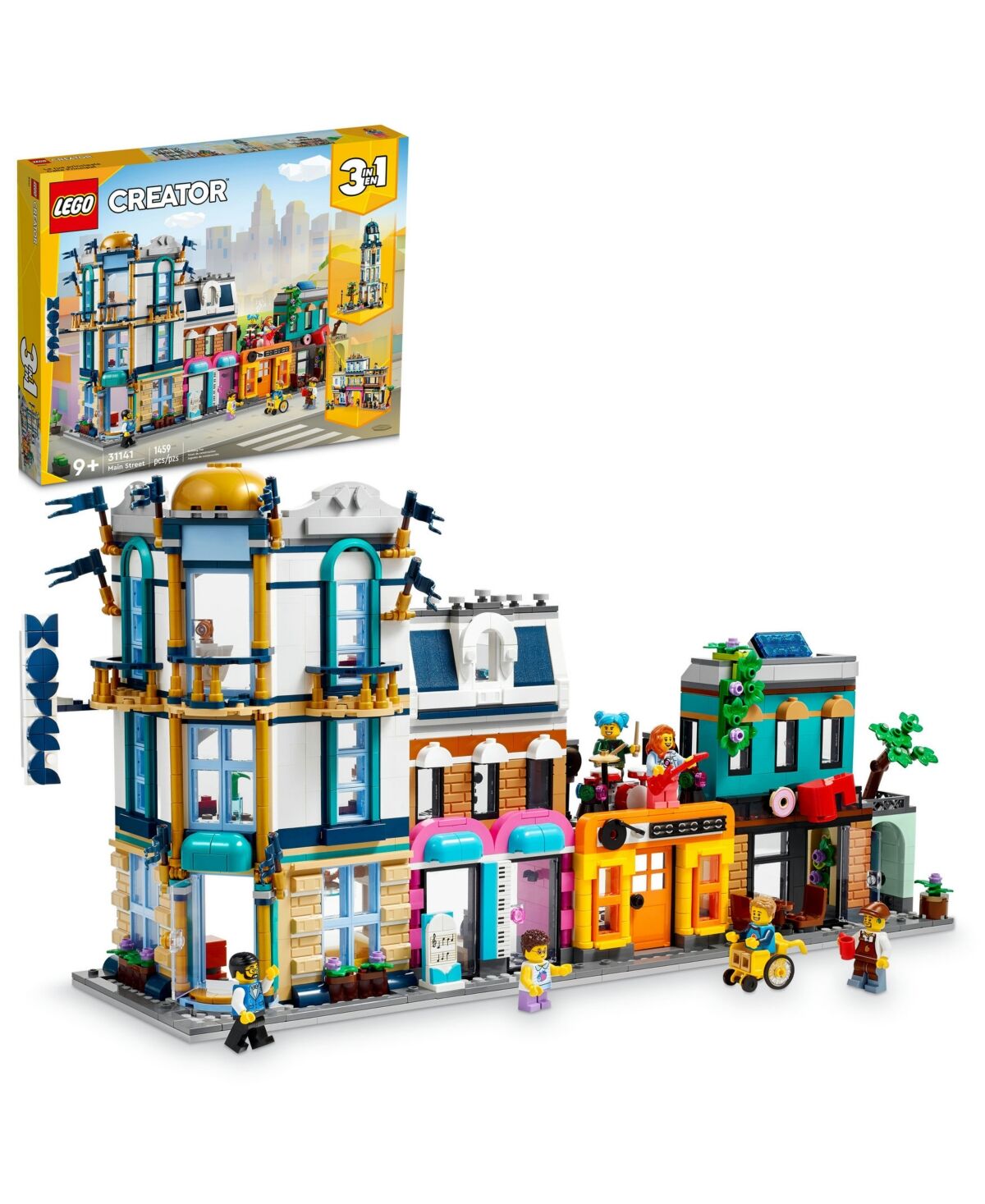 Lego Creator 31141 Main Street Toy Minifigure Building Set - Multicolor