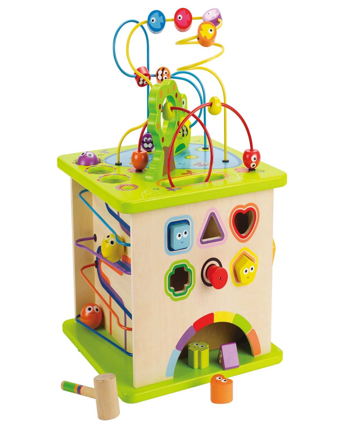 Hape Country Critters 5-Sided Play Cube Puzzle Toy - Multi