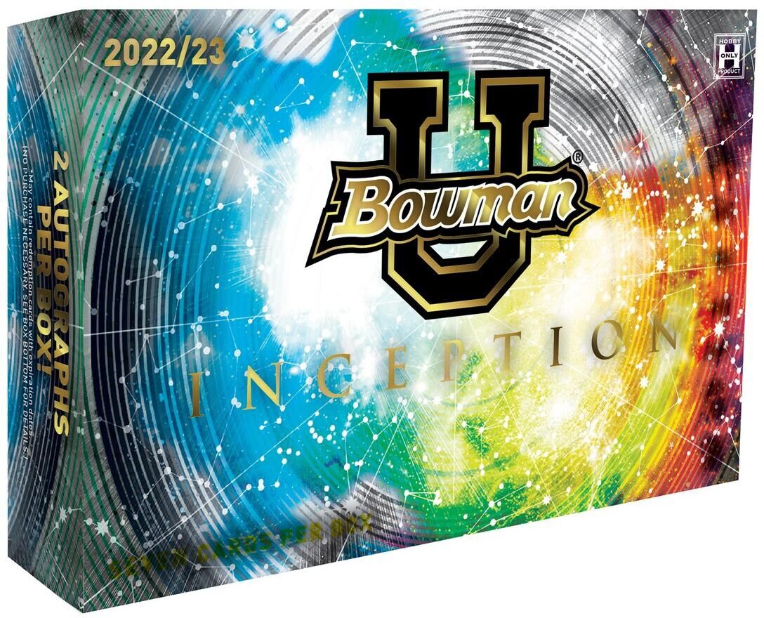 Bowman 2022-23 Bowman University Inception Factory Sealed Hobby Box - Multi