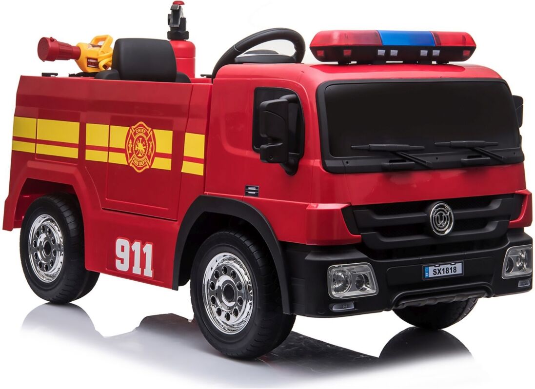 Blazin' Wheels 12 Volt Battery Operated Fire Truck - Red