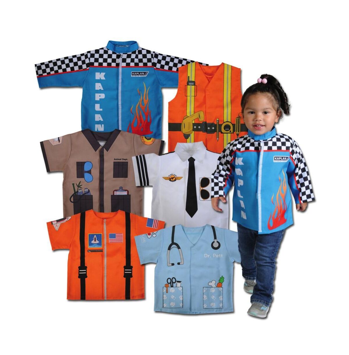 Kaplan Early Learning When I Grow Up Career Toddler Clothes - Set of 6 - Assorted pre-pack