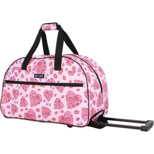 Betsey Johnson Carry-On Softside Rolling Duffel Bag - Lips XOX