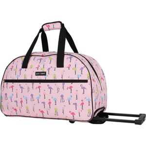 Betsey Johnson Carry-On Softside Rolling Duffel Bag - Flamingo Parade