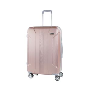 American Green Travel Denali S 26 in. Anti-Theft Tsa Expandable Spinner Suitcase - Rose Gold