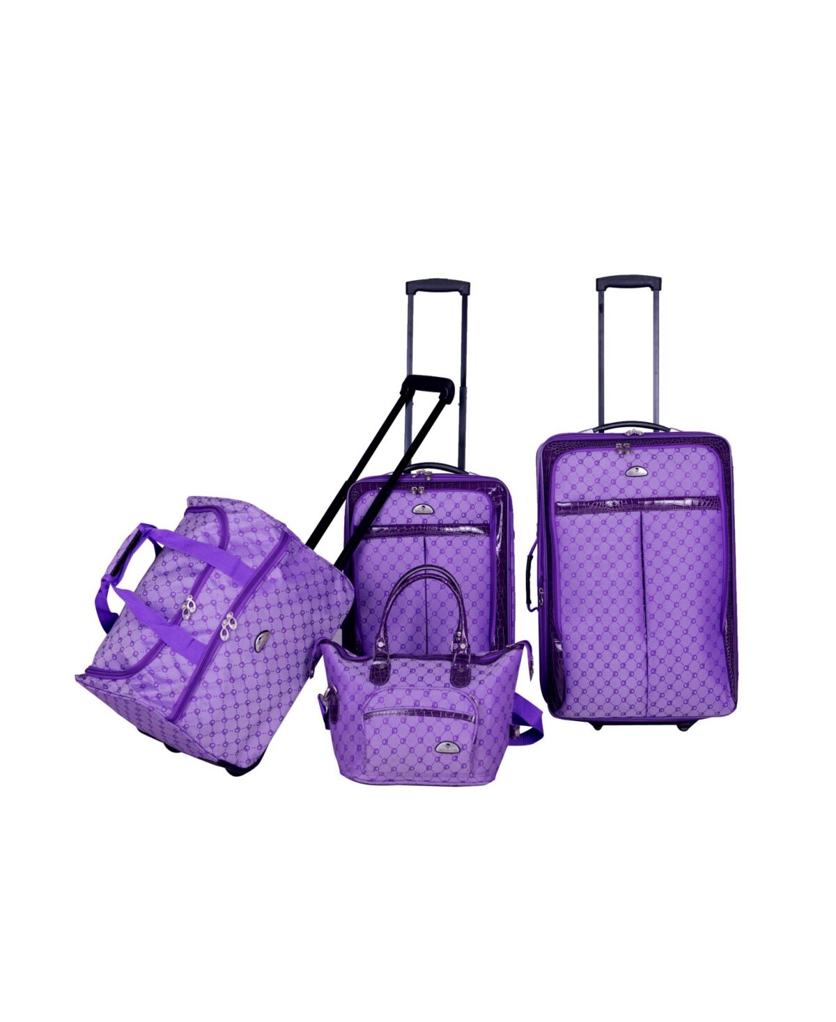 American Flyer Signature 4 Piece Luggage Set - Lavender