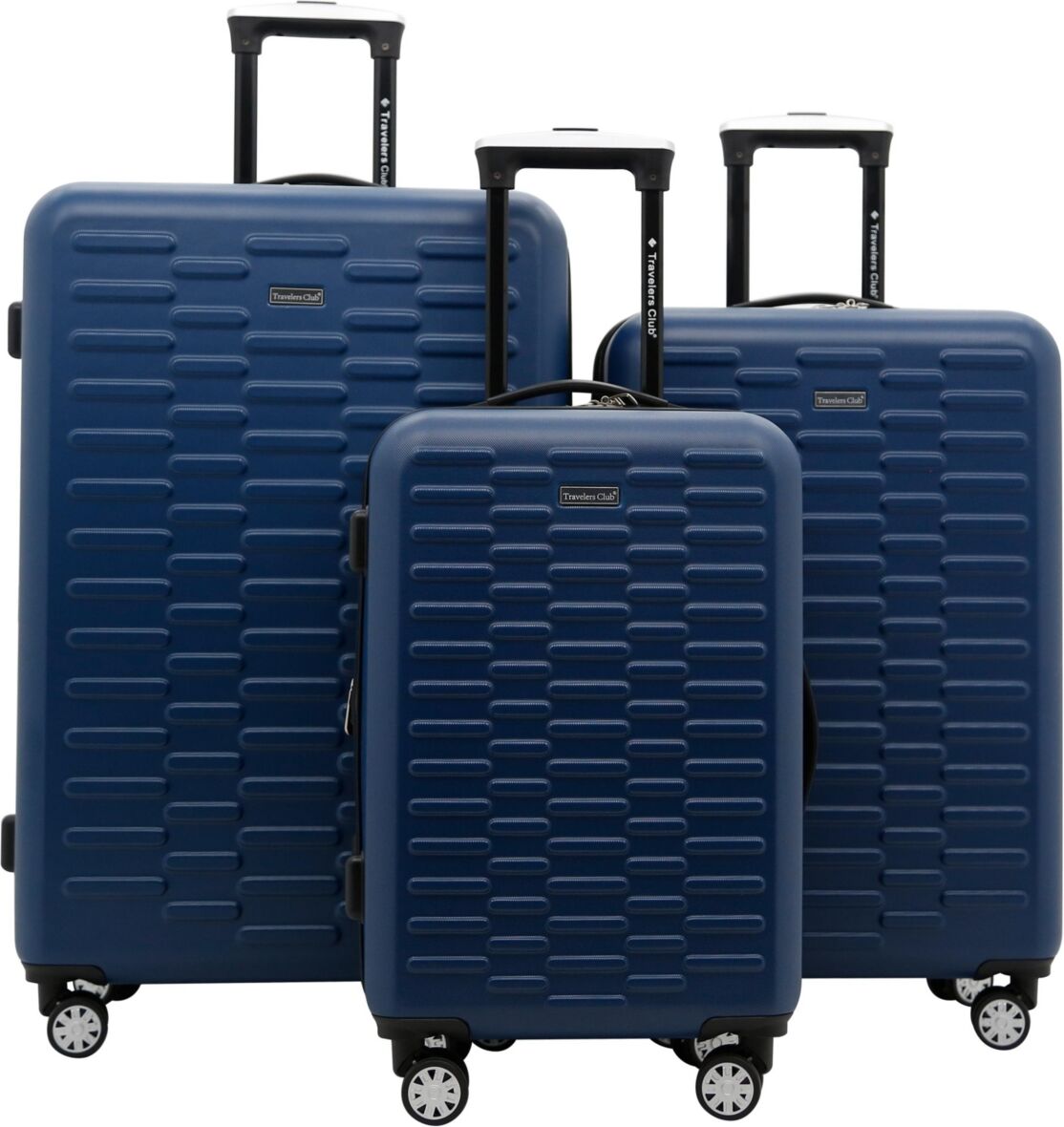 Travelers Club 3-Pc. Shannon Spinner Expandable Luggage Set - Navy