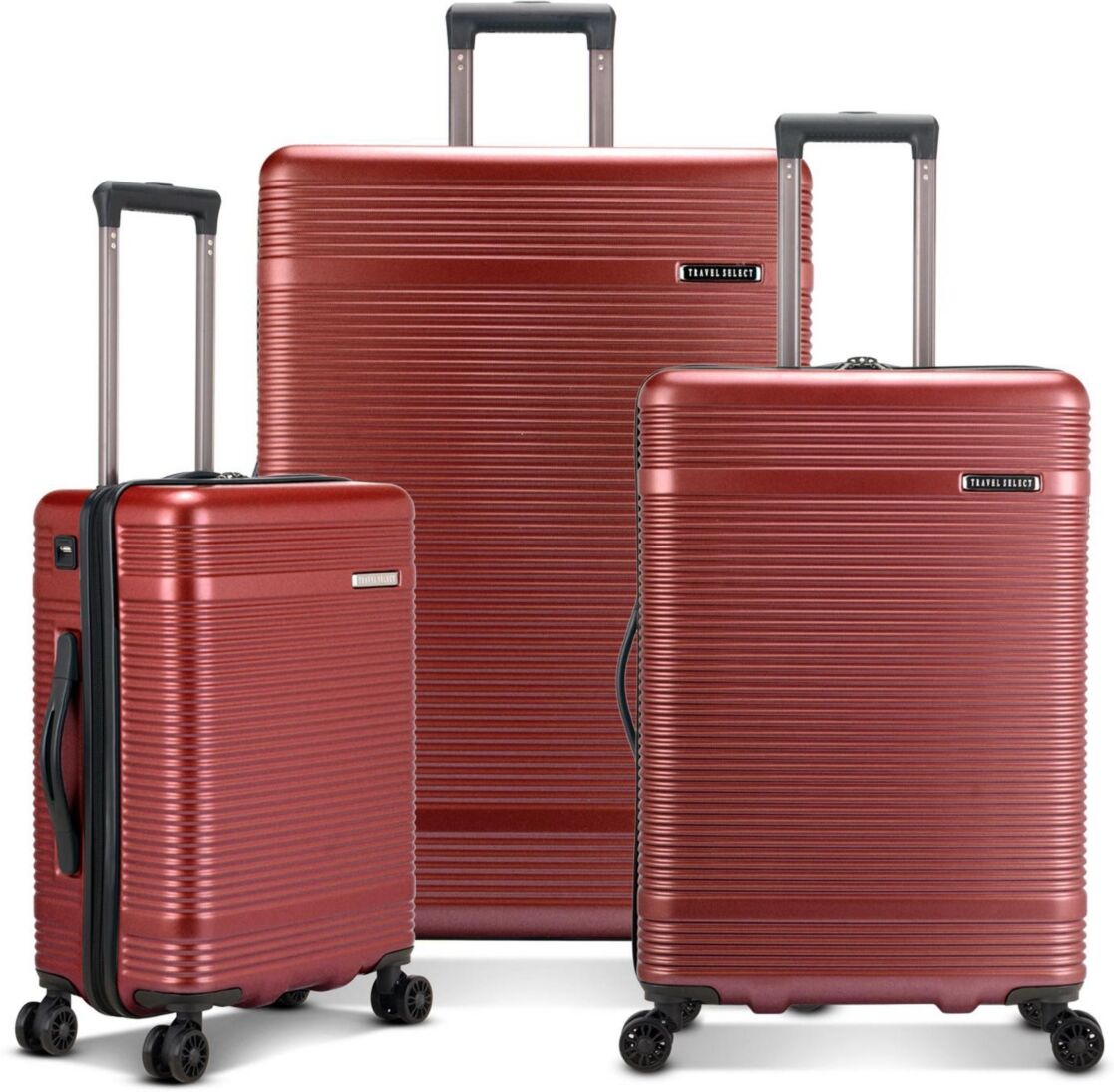 Travel Select Jaylen 3-Pc. Hardside Spinner Set - Red