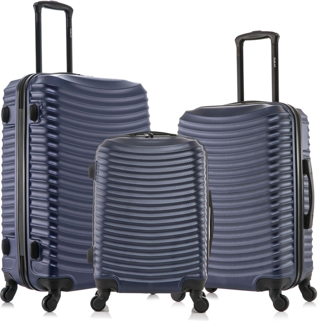 Dukap InUSA Adly Lightweight Hardside Spinner Luggage Set, 3 piece - Blue