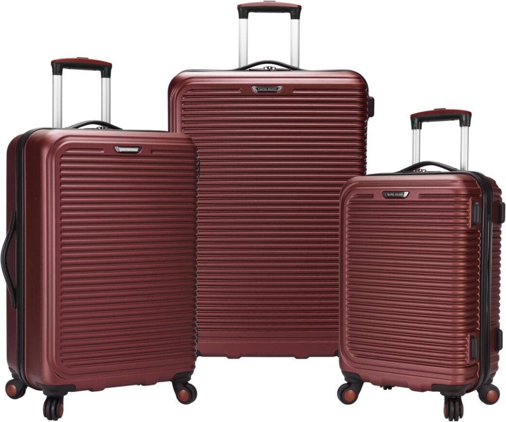 Travel Select Savannah 3-Pc. Hardside Luggage Set, Created for Macy's - Red