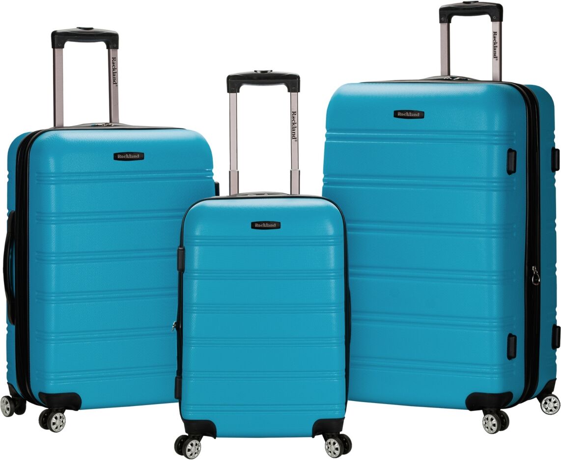 Rockland Melbourne 3-Pc. Hardside Luggage Set - Turquoise