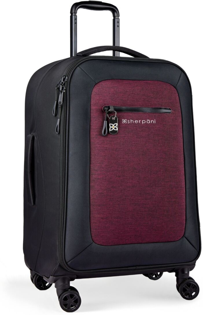 Sherpani Hemisphere Recycled 4-wheeled Checked Luggage Bag - Merlot