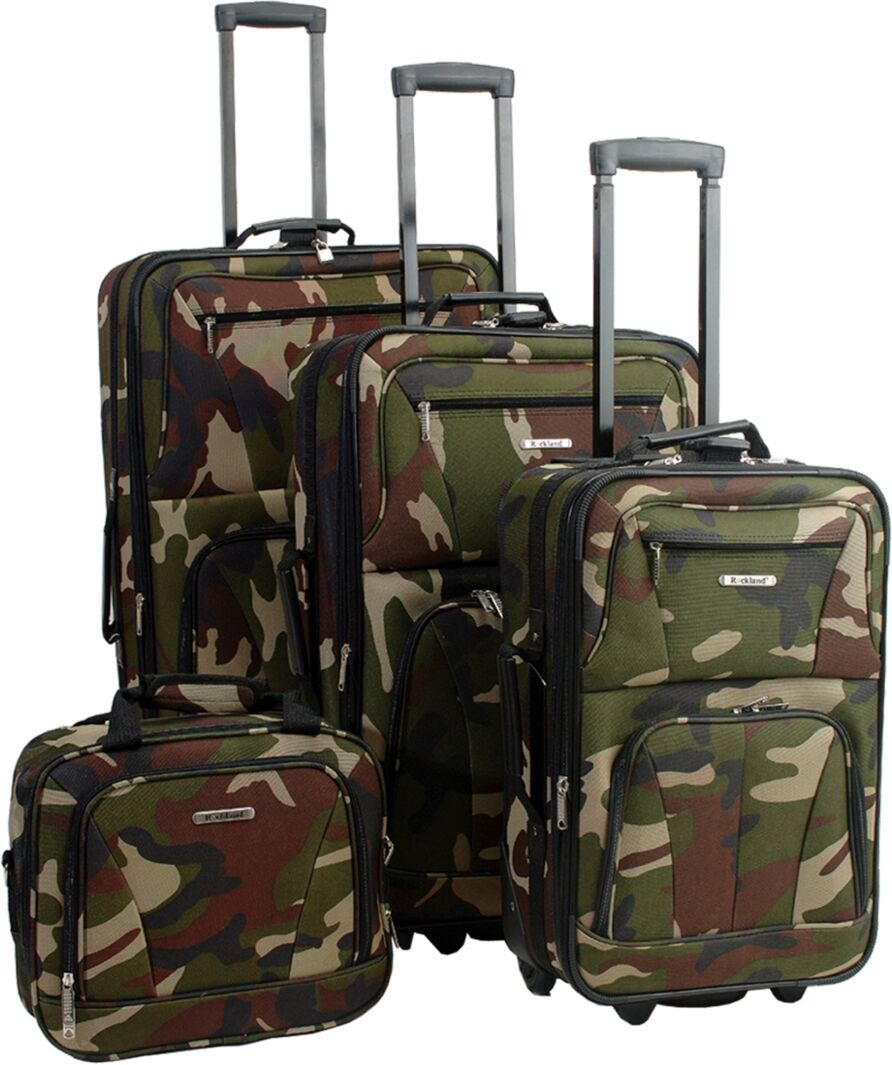 Rockland 4-Pc. Softside Luggage Set - Camo