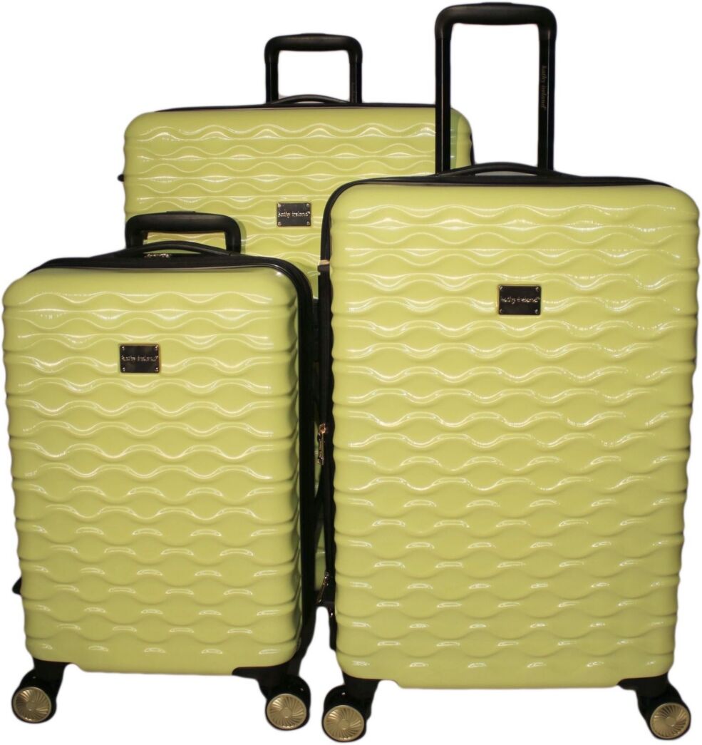 Kathy Ireland Maisy 3 Piece Hardside Luggage Set - Yellow