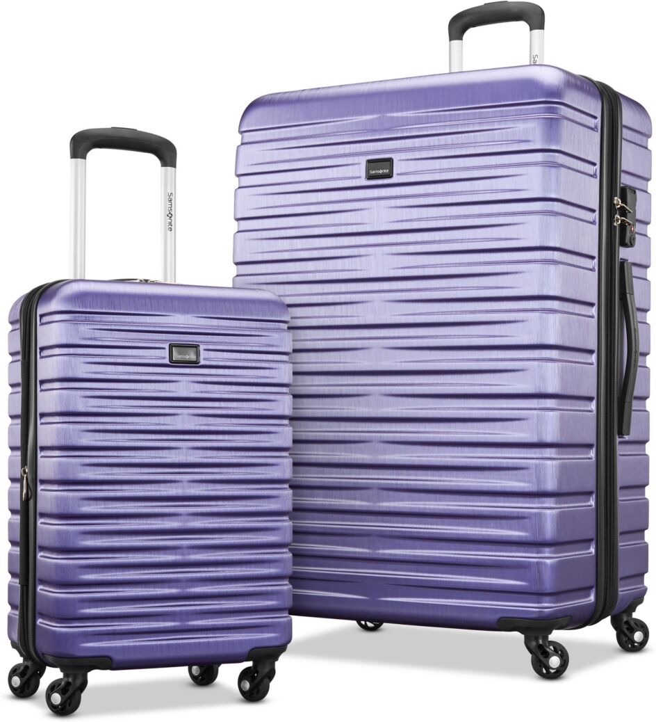 Samsonite Uptempo X Hardside 2 Piece Carry-on and Large Spinner Set - Dark Lavender