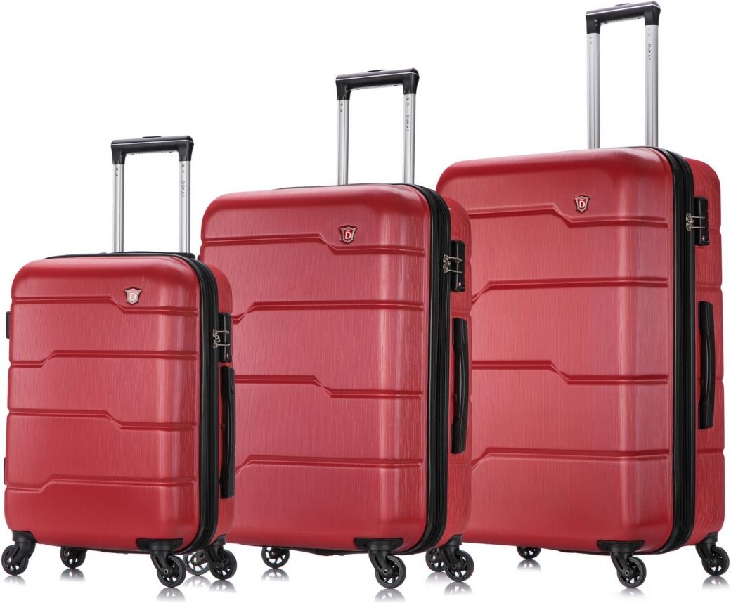 Dukap Rodez 3-Pc. Hardside Luggage Set - Red