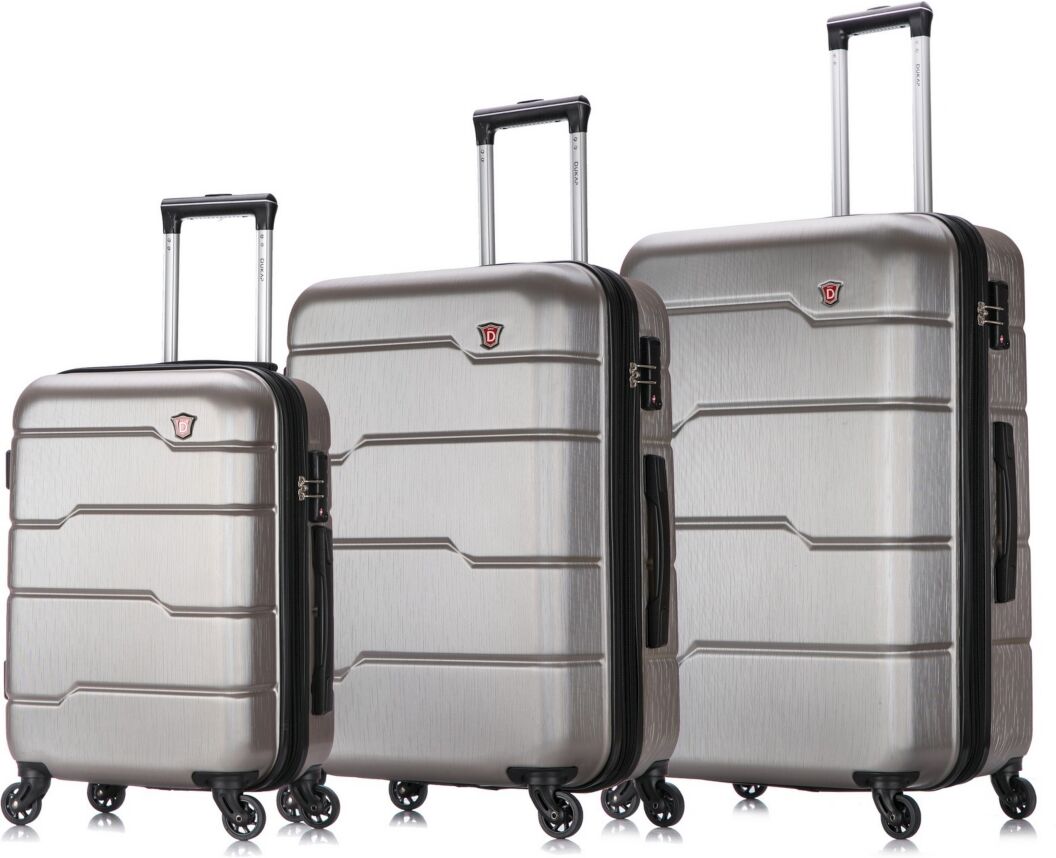 Dukap Rodez 3-Pc. Hardside Luggage Set - Silver