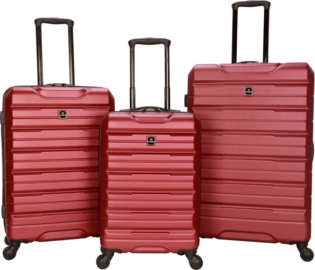 Tag Gateway 3 Piece Hardside Luggage Set - Deep Red