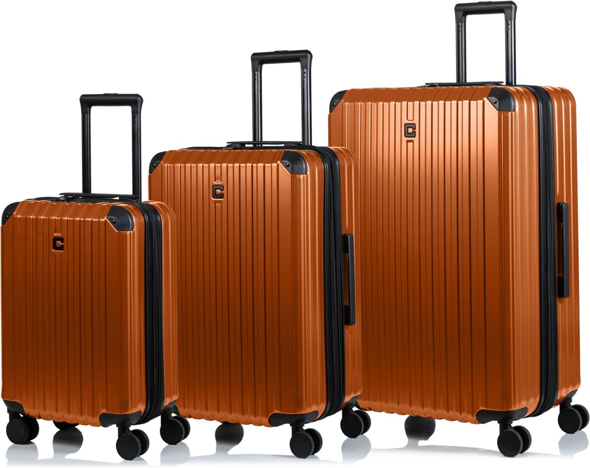 Champs 3 Piece Element Hardside Luggage Set - Copper