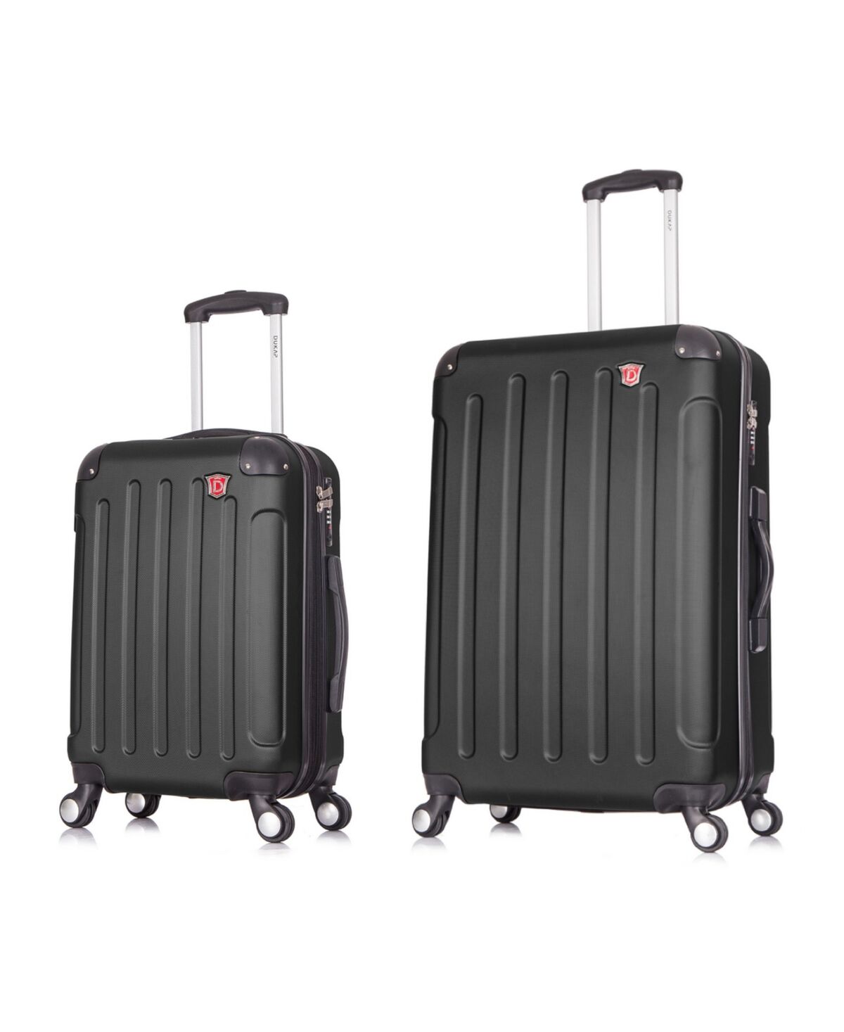 Dukap Intely 2-Pc. Hardside Luggage Set With Usb Port - Black