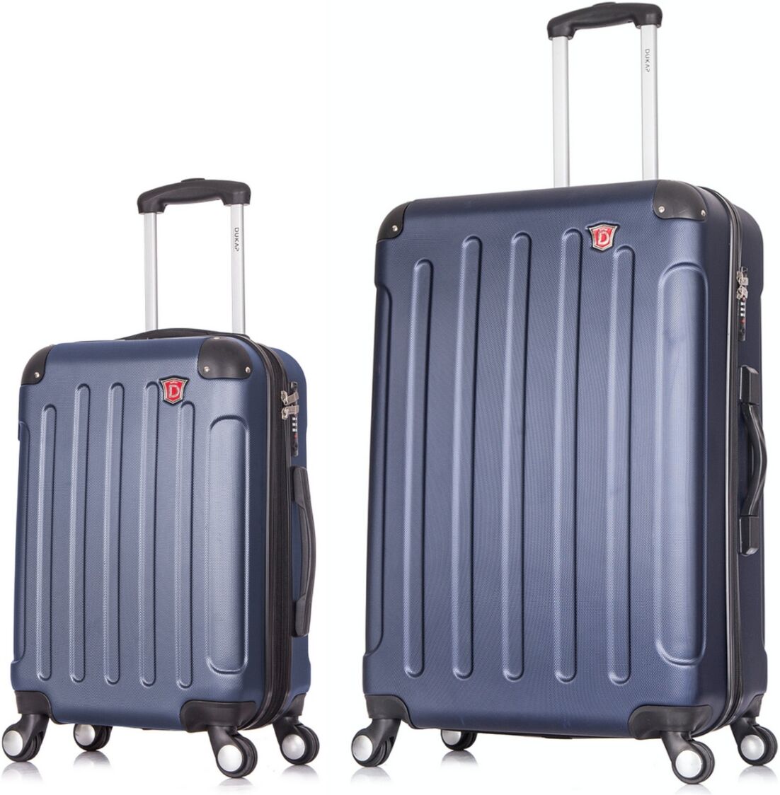 Dukap Intely 2-Pc. Hardside Luggage Set With Usb Port - Blue