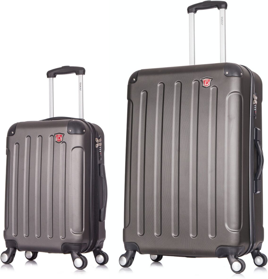 Dukap Intely 2-Pc. Hardside Luggage Set With Usb Port - Grey