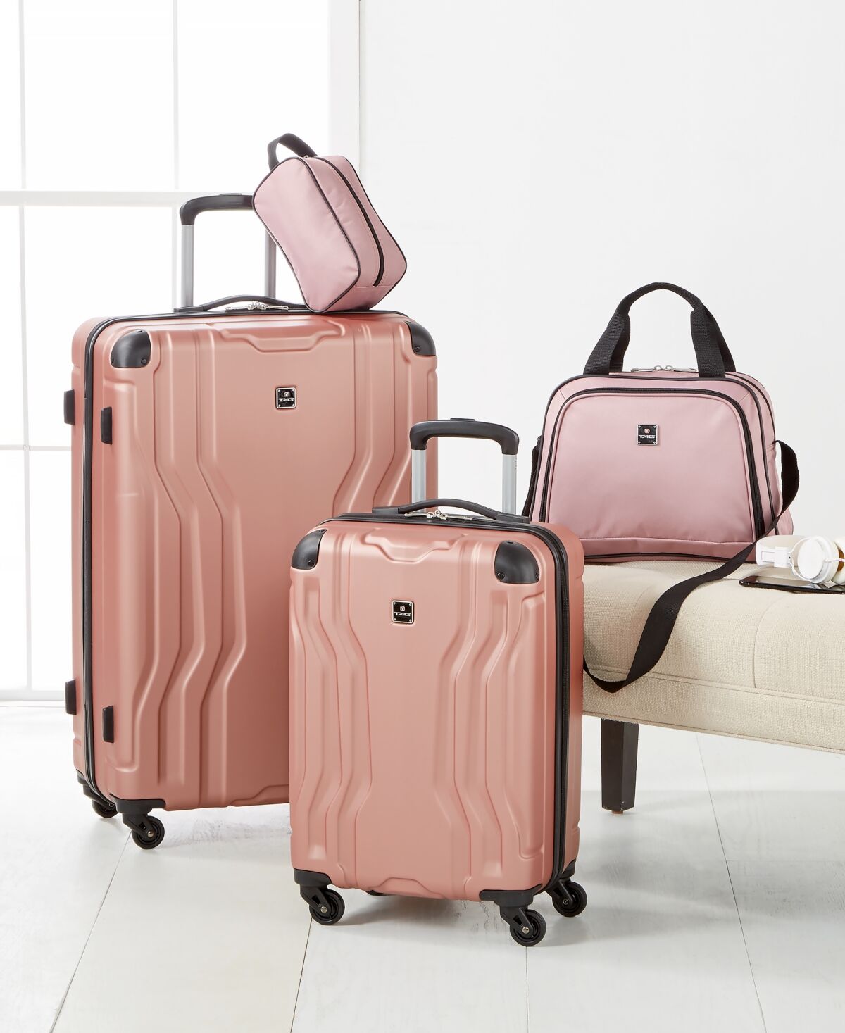 Tag Legacy 4-Pc. Luggage Set, Created for Macy's - Pink