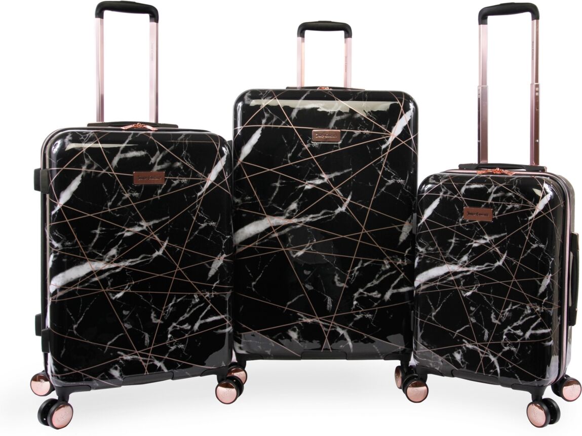 Juicy Couture Vivian 3-Piece Hardside Spinner Luggage Set - Black